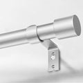 IFELS Heavy Duty Curtain Rods for Windows 48 to 84 Inch, 1 Inch Silver Curtain by IFELS