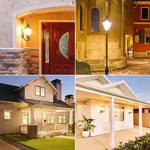 Outdoor Sensor Light Bulbs, E26 Dusk to Dawn Activated Security - Image 6