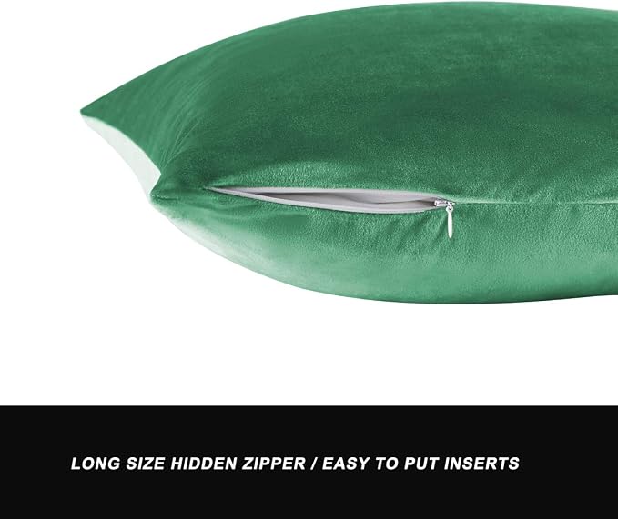 GIGIZAZA Decorative Throw Pillow Covers 16x16, Velvet Sofa Boho Cushion Pillows - Image 3