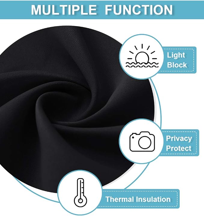 RYB HOME Short Blackout Curtains - Image 6