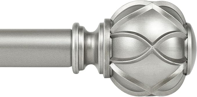 KAMANINA 1 Inch Curtain Rod Telescoping Single Drapery Rod 36 to 72 Inches by KAMANINA