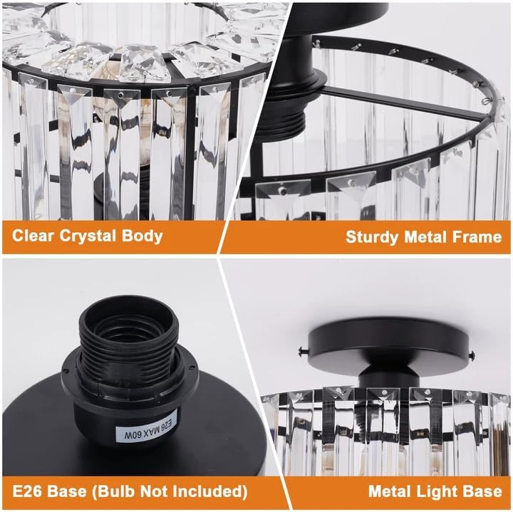 FRIDEKO HOME Crystal Ceiling Light - Image 6