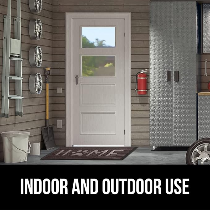 GORILLA GRIP 100% Waterproof All-Season WeatherMAX Doormat US Designed Natural - Image 9