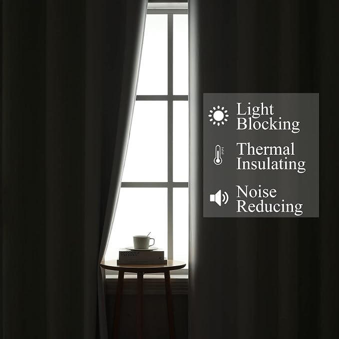 Estelar Textiler Blackout Curtains 102 Inches Long 2 Panels - Image 3