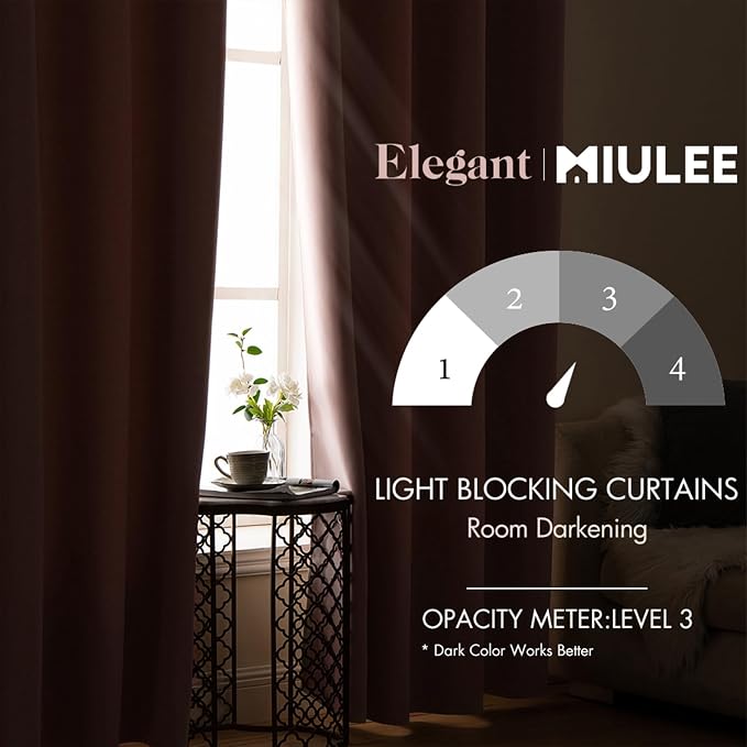 MIULEE Blackout Curtains 96 Inches Long - Image 2