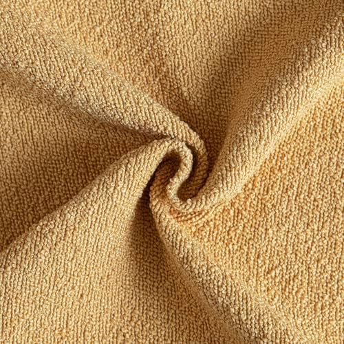 Foindtower Decorative Textured Boucle Throw Pillow Cover 18x18 Light Yellow - Image 3