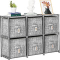 Cube Storage Organizer Shelf + 6 Bins + Labels by LUKYTOWER