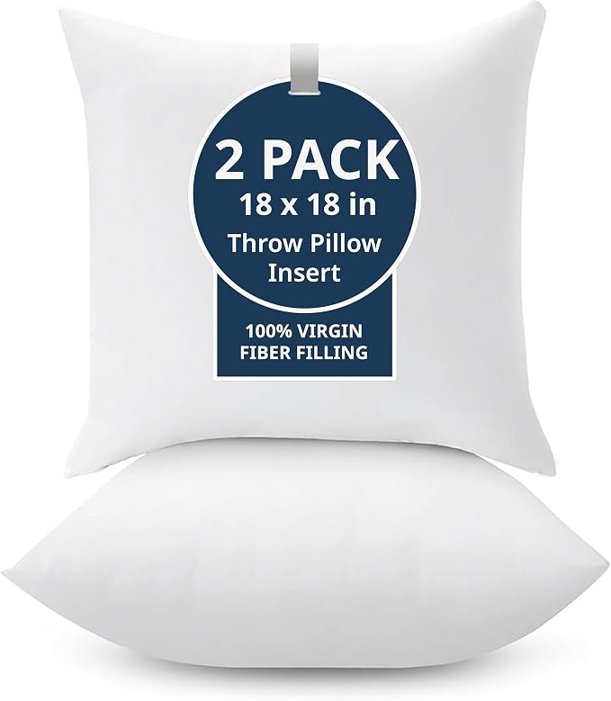 LANE LINEN 18 x 18 Throw Pillow Insert by LaneLinen