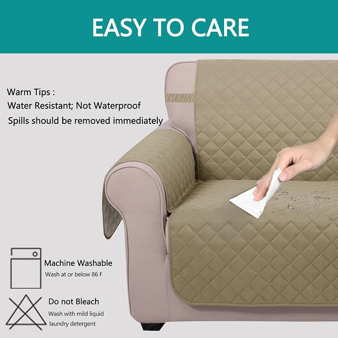U-NICE HOME Recliner Chair Covers Reversible Chair Cover Pet Covers - Image 5