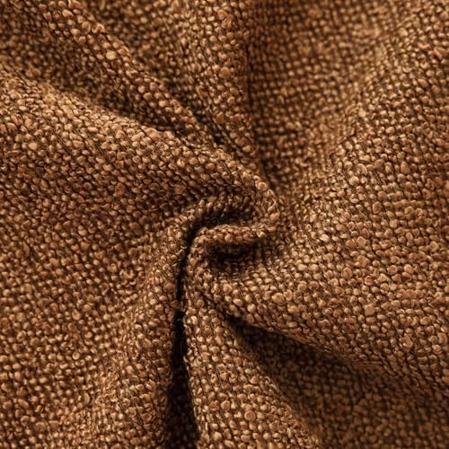 Foindtower Cozy Textured Boucle Lumbar Throw Pillow Cover 12x20 Hazel Brown - Image 3