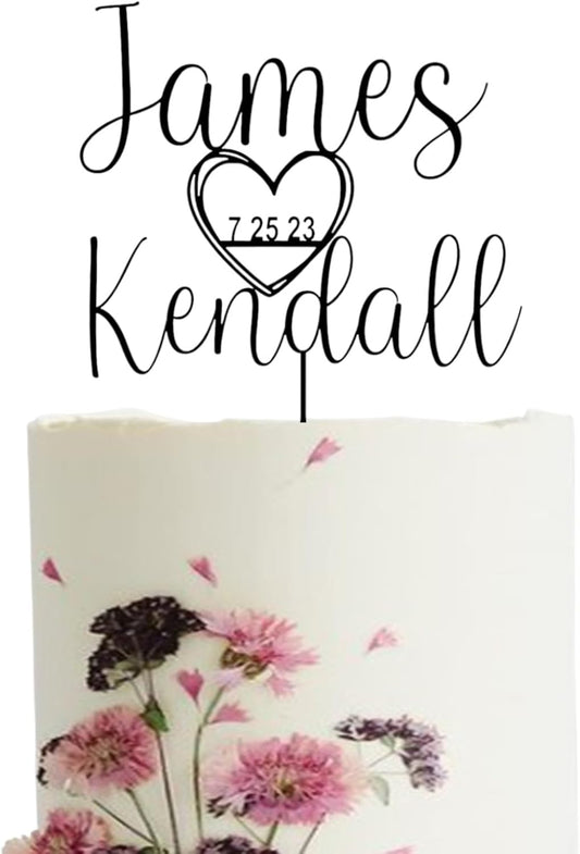 Wedding Cake Toppers, Wedding Cake Toppers Bride and Groom, Custom Cake Topper, Customize Your Own Anniversary Mr and Mrs Cake Topper