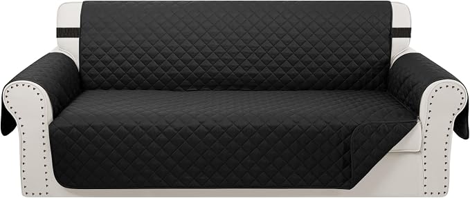 Reversible 4 Seater Sofa Cover 91 Inch Large Couch Cover Furniture Protector by LuxshareHome