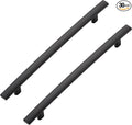 30 Pack Cabinet Handles 6.25" Hole Center - Curved Cabinet Pulls Black Drawer Pulls for Kitchen Cupboard Solid Hardware for Dresser Drawer Arch Hardware