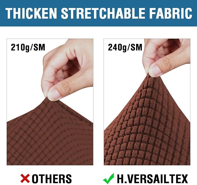 H.VERSAILTEX 4 Piece Stretch Sofa Covers - Image 3