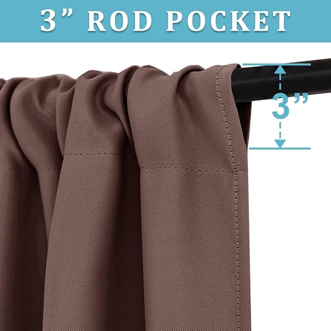 RYB HOME RV Curtains for Camper Windows, Mini Small Thermal Insulated Sunlight - Image 2