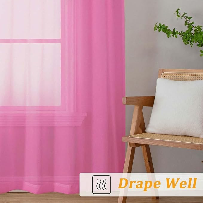 Gwine Extra Long Sheer Curtains 108 Inches Long - Image 6