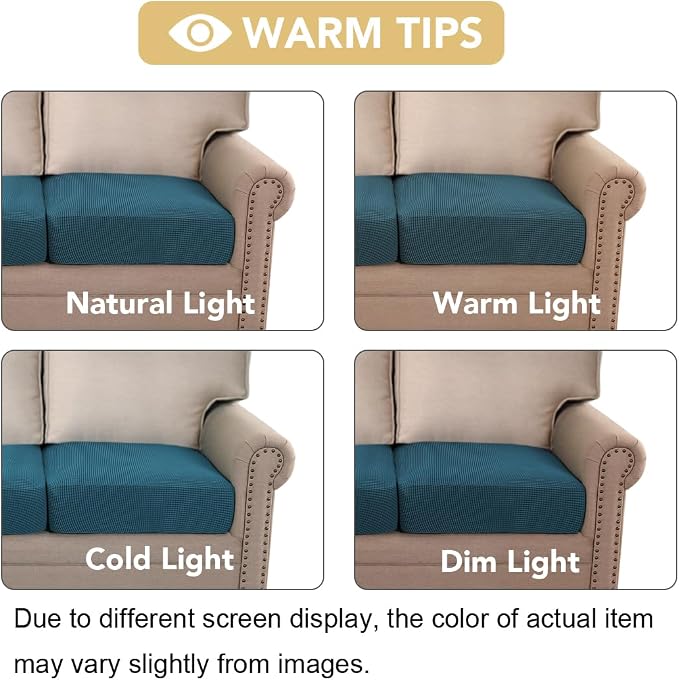 H.VERSAILTEX Super Stretch Individual Seat Sofa Covers Couch cushion covers - Image 7