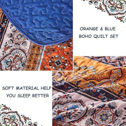 WONGS BEDDING Boho Twin Quilt Set, 2 Pieces Bedspread Bedding - Image 5