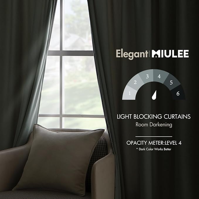 MIULEE Velvet Curtains 90 inches - Image 5