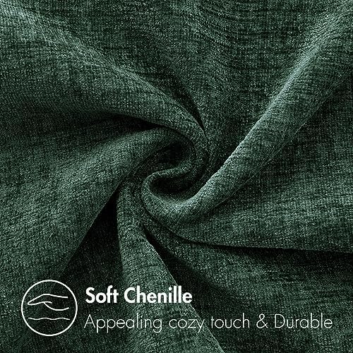 MIULEE Soft Chenille Christmas Throw Pillow Covers Green 16x16 Inch - Image 5