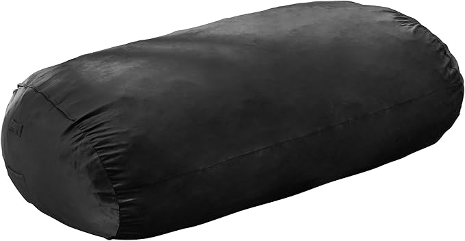 Hobestluk 4FT Bean Bag Chair Large Beanbag with Removable Cover Adult Bean Bag Chair with Portable Handle Desgin for Living Room Bedroom (Black, 4FT)