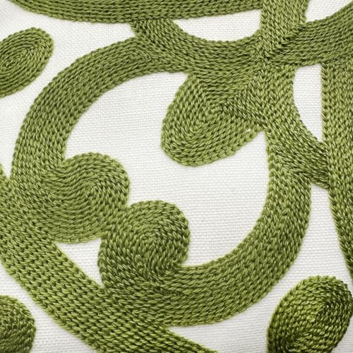 Alysheer Embroidered Decorative Throw Pillow Cover 18"x 18" Set of 2 - Image 5