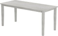 Solid Wood Dining Table, Part of Dining Table Set, Mix and Match Table, Chairs Sold Separately for Dining Room, Kitchen, Grey