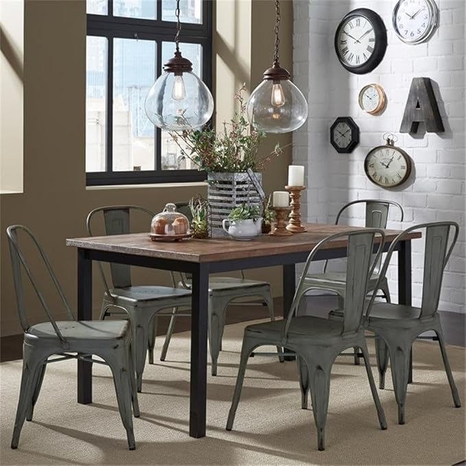 LIBERTY FURNITURE INDUSTRIES, INC. Bow Back Side Chair - Green-Set of 2