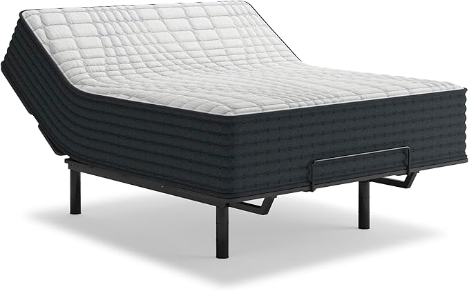 Signature Design by Ashley Hybrid 1300 13 Inch Plush Gel Memory Foam Mattress with Edge Support for Pressure Relief, California King, Fiberglass Free, Mattress in A Box