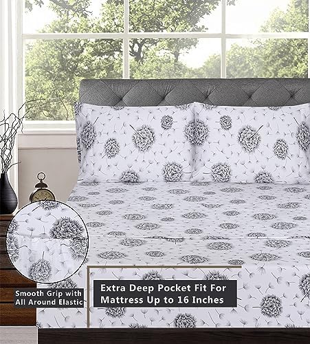RUVANTI 100% Cotton Queen Sheets, Percale Queen Sheet Set - Image 5