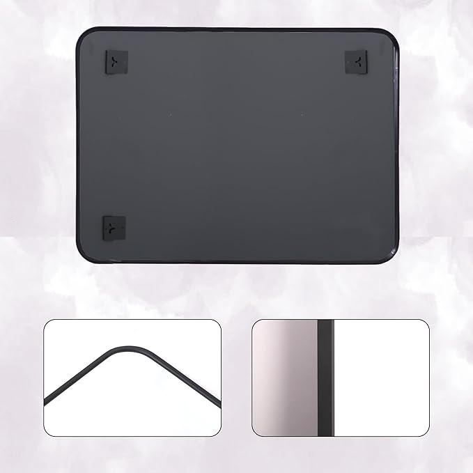 Black Bathroom Mirror 30x60,Black Vanity Mirror,espejos para baños,Mirrors for Bathroom Sink,Bathroom Mirrors for Vanity,Restroom Mirror