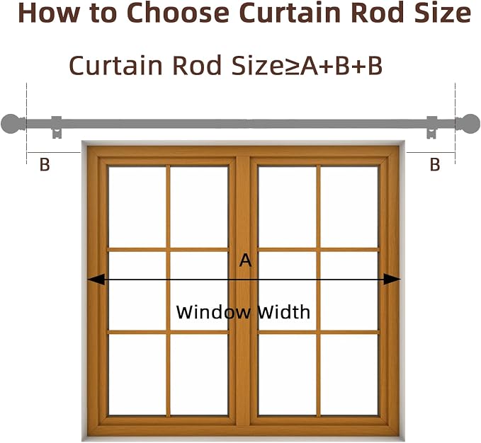 SMODBRODRE Curtain Rods for Window 32 to 78 - Image 5