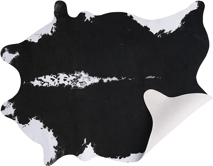 AROGAN Faux Cow Hide Rug, Premium Cow Print Rug Animal Area Rug by AROGANAREARUG