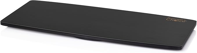 Prosumer's Choice Natural Bamboo TV Swivel Stand for LED/LCD TV, 31 & 21 inch Base Surface Black