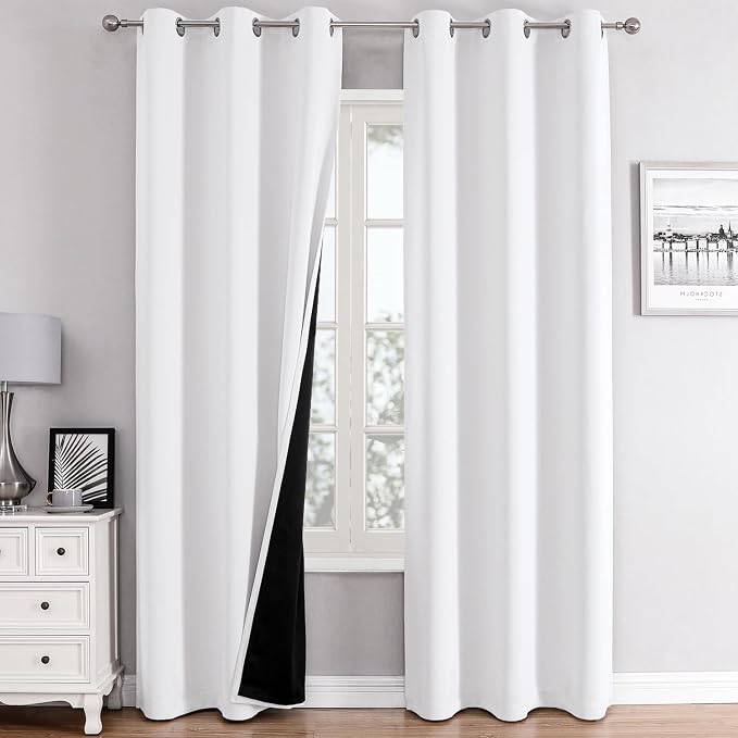 ChrisDowa 100% Blackout Curtains 72 inch Long by ChrisDowa
