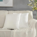GIGIZAZA Ivory Velvet Decorative 18x18 Throw Pillow Covers by GIGIZAZAFocusingonhomedecoration