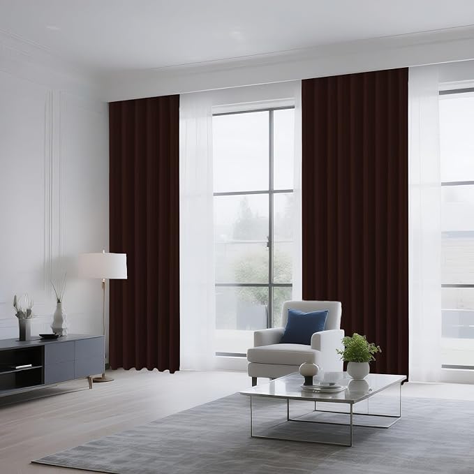 CUCRAF Blackout Curtains 54 inch Length 2 Panels Set, Rod Pocket Room Darkening - Image 8