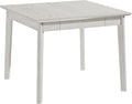 38.2'' Square Solid Wood Dining Table for 4, Farmhouse Kitchen Table for Kitchen, Dining Room, Restaurant, Natural Eco-Friendly, Washed Gray