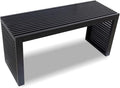 Bamboo Dining Bench, 35 inch Entryway Bench, Indoor Kitchen Table Bench for Entryway Dining Room Living Room Bedroom End of Bed-Black