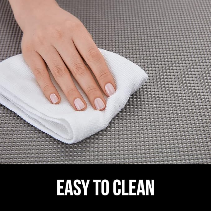 GORILLA GRIP powerGRIP Drawer Shelf and Cabinet Liner, Thick Strong Hold, Non-Adhesive Liners Protect Kitchen Cabinets and Cupboard, Bathroom Drawers, Easy Install, Breathable Mat, 20" x10' Light Gray