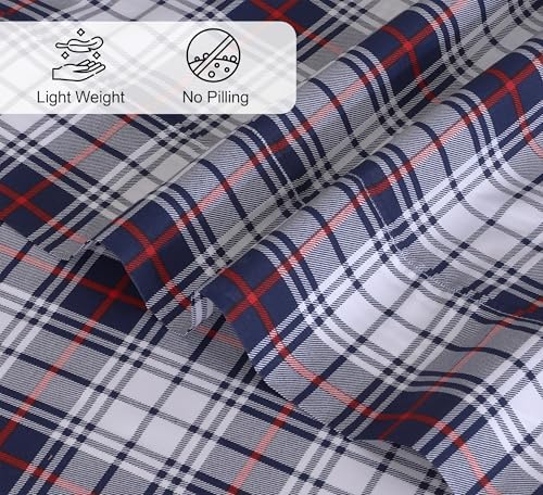 RUVANTI 100% Cotton Percale King Sheets, King Size Sheets Set - Image 4