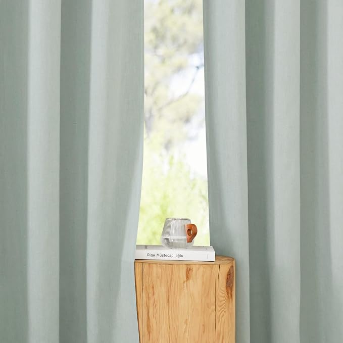 NICETOWN Rustic Linen 132 inch Long Curtains - Image 5