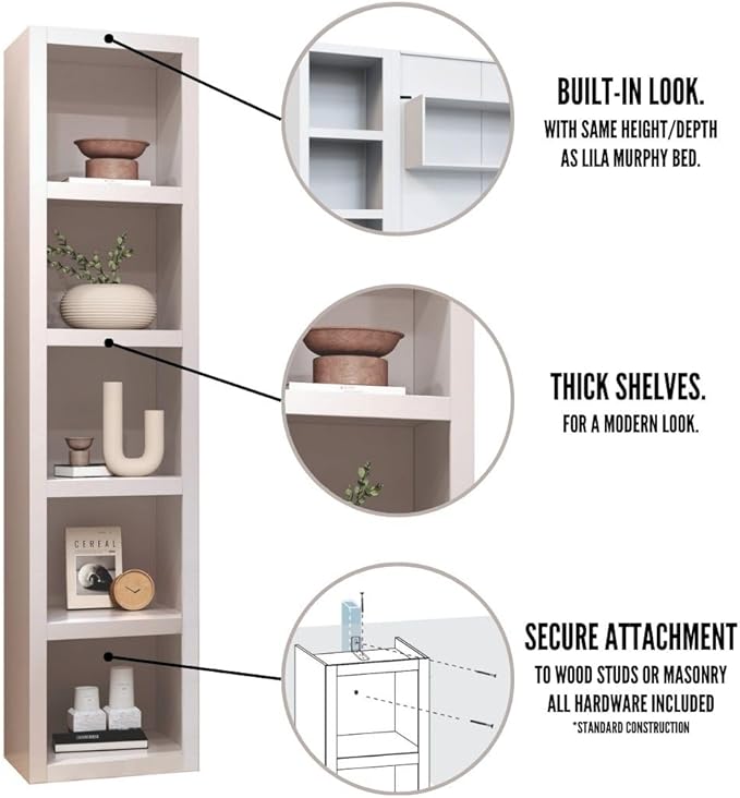 Oakland Living Dark Grey 91-in Tall Wooden Bookcase Shelf