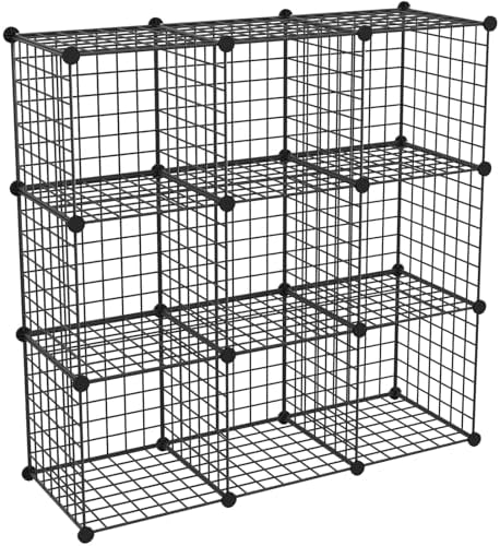 HUBSON Wire Cube Storage Organizer, Book/Toy/Craft/Potted Plants and petCloset by HUBSON