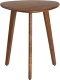 MH London Side Table - Wandsworth Wooden End Table - Exclusively Designed Hand Crafted Large Tables - Contemporary Triangle End Table for Living Room, Bedroom Bedside Tables and Office, Walnut