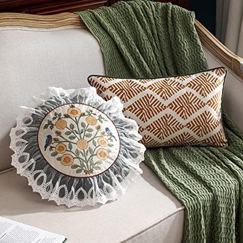 patdrea Designer French Velvet Lumbar Throw Pillow Cover - Image 6