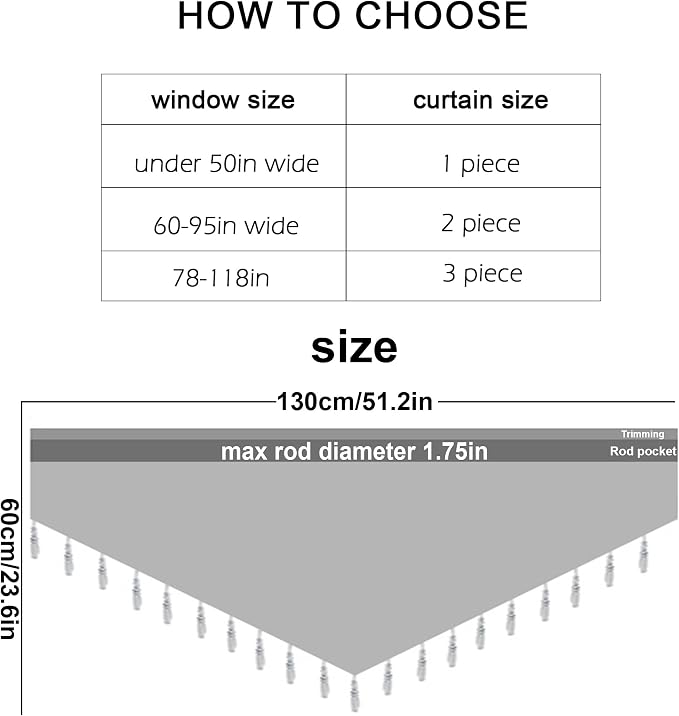 Molaxhome Swag Curtain 51 inch Length Rod Pocket Scalloped Curtain Valance - Image 4