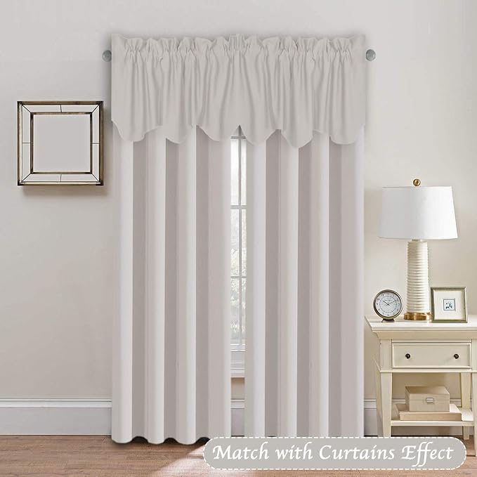 H.VERSAILTEX 2 Panels Blackout Curtain Valances - Image 2