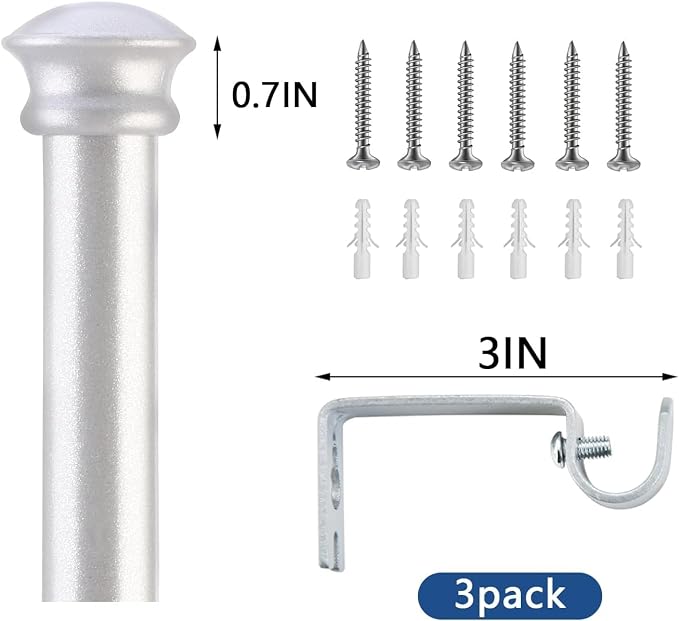 Curtain Rods 2 Pack Curtain Rods - Image 6