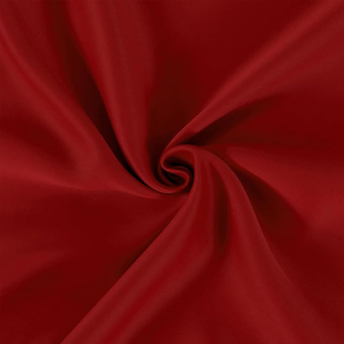 LEMOMO Red Blackout Curtains 42 x 63 Inch/Red Curtains Set of 2 Panels/Room - Image 5